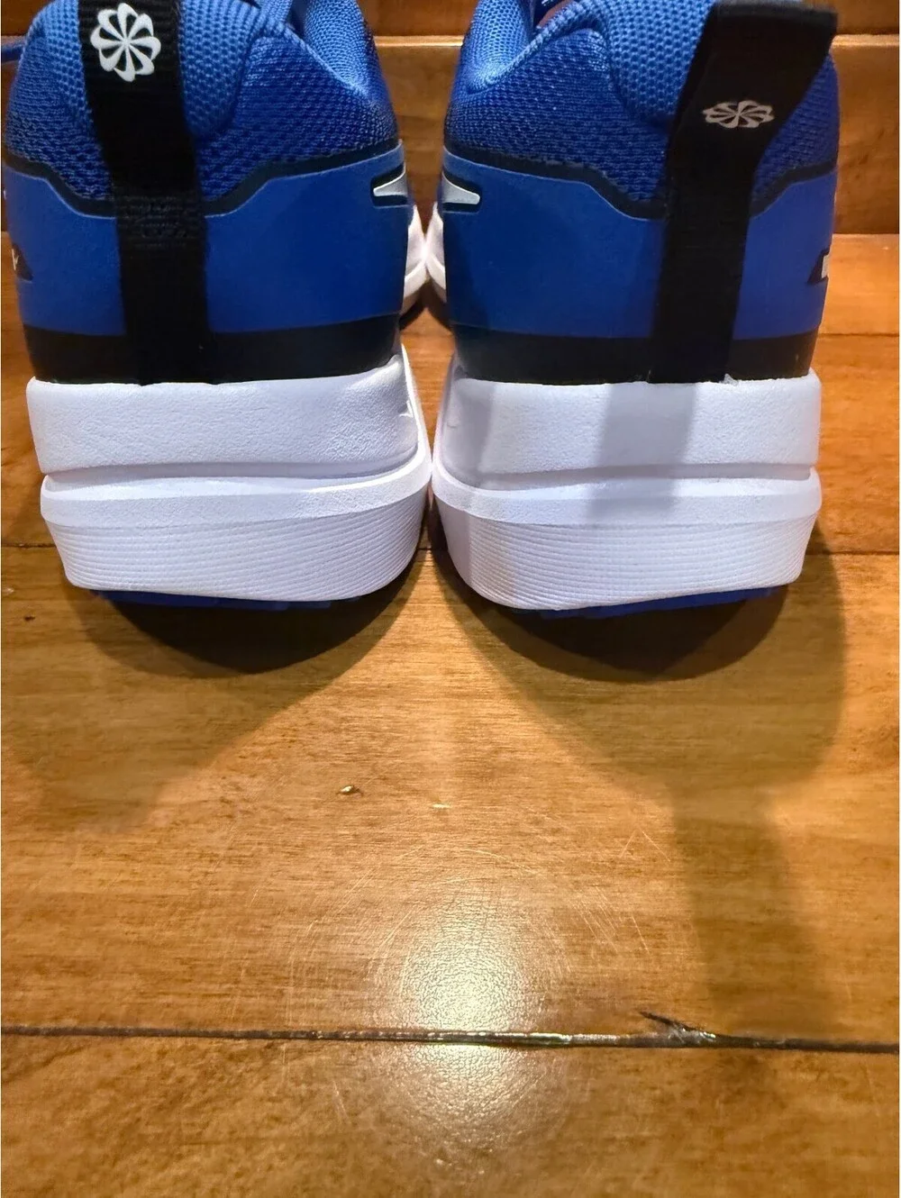 New Nike Comic Runner Hyper Sneakers Royal Blue/White Youth Size 7